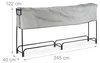 Relaxdays Kaminholzregal extra breit, Abdeckplane für Produktbild-Vorschau 6