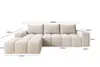 Moebelfest Lusso Ecksofa L-Form Linksseitig Creme Produktbild-Vorschau 4