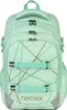 A mint green backpack with geometric patterns. Produktbild-Vorschau