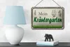 Blechschild Spruch 18x12cm mein Kräutergarten Garten Produktbild-Vorschau 4