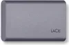A gray LaCie external hard drive is shown from a top-down perspective against a light gray background. Anteprima dell’immagine prodotto