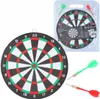 Cible de fléchettes de 24 cm + 2 fléchettes de rechange, Voir les images du produit 8