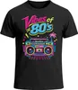 Herren T-Shirt Fasching Karneval - Vibes of 80s - Produktbild-Vorschau 3