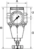 Riegler Konstant-Druckregler inkl. Manometer, BG 2, G 1/2, Produktbild-Vorschau 2
