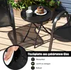 Kulatý skládací stolek o průměru 46 cm, stůl na terasu s Náhled obrázku produktu 5