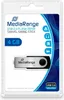 MediaRange USB-Stick 4GB Flash disk silber swivel swing Náhled obrázku produktu 2
