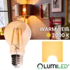 LUMILED Zestaw 6 żarówek LED A60 E27 4W 470lm 2000K Amber Podgląd zdjęcia produktu 2