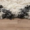 Hochflor Teppich Rund Wohnzimmer Moderner Shaggy Langflor Produktbild-Vorschau 2