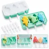 2er Set Silikon Eisformen für Kinder, BPA frei, Produktbild-Vorschau 1