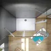 120x90x195cm Schwingtür Duschwand Eckeinstieg Produktbild-Vorschau 3