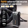 POPDEER PD-JA3 4-in-1 Auto Starthilfe 5000A 12V mit 150PSI Produktbild-Vorschau 2