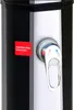 Close-up of a water dispenser tap with a warning label. Produktbild-Vorschau