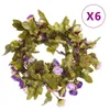 Guirlandes de fleurs artificielles 6 pcs. Violet clair 215 Voir les images du produit 7