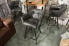 riess-ambiente Retro Barstuhl LOFT 100cm antik grau Produktbild-Vorschau 4