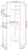 vidaXL Boekenkast/Roomdivider, 41x35x91 cm, massief Productafbeelding-voorbeeld 8