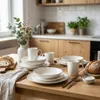 Serwis Porcelanowy 16El 4 Osoby Komplet Zestaw Talerzy Podgląd zdjęcia produktu 2