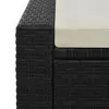 vidaXL Doppel-Sonnenliege Poly Rattan Schwarz Produktbild-Vorschau 3