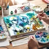 ESENG® Premium aquarelpapier, DIN A4, 100% katoen - 30 Productafbeelding-voorbeeld 6