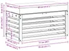 vidaXL Panca/sgabello da esterno in legno massello di Anteprima dell’immagine prodotto 8
