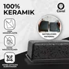 Coral - Butterdose Keramik in Schwarz für 250g Butter Produktbild-Vorschau 5