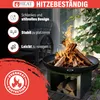 HEAT Feuerschale Fresvik Ø80 cm mit Holzlagerung Produktbild-Vorschau 4