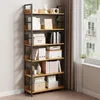 Hoher Bücherregal Schrank Loft Metallrahmen Industrieller Produktbild-Vorschau 3