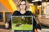 MuchoWow® Laptop Aufkleber Sticker Cover Igel im Gras Produktbild-Vorschau 5