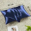 Vielit Satin Kissenbezug 40x80 Dunkelblau mit 2 Haargummis Produktbild-Vorschau 4