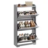 VASAGLE Schuhschrank 3 Klappen, Schuhkipper, Schuhregal, Produktbild-Vorschau 3