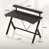 Biurko gamingowe Huzaro Hero 1.9 Black z półką - blat 120 Podgląd zdjęcia produktu 4