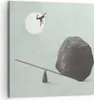 Bild auf Leinwand - Leinwandbild - Einteilig - Stein Hebel Produktbild-Vorschau 1