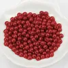 Voskové korálky cca 100 ks, 8 mm, tmavo červená / vínová Náhľad obrázku produktu 3