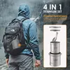 Lehká 3dílná sada z titanu, 750 ml hrnec, 450 ml hrnek na Náhled obrázku produktu 13