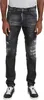 Dsquared2 Slim Fit Jeans Distressed Herren schwarz Designer Produktbild-Vorschau 3