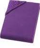 Jersey Spannbettlaken 90x200 cm - 100x200 cm Aubergine / Produktbild-Vorschau 5