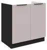 Küchen Spülenunterschrank 80 cm Küche ARONA Kaschmir beige Produktbild-Vorschau 1