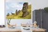MuchoWow® Poster Moai-Statuen auf einem grünen Hang in Rapa Produktbild-Vorschau 3