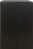 vidaXL Mülltonnenbox für 2 Tonnen Schwarz 140x80x117 cm Produktbild-Vorschau 4