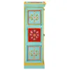 vidaXL Highboard Handbemalt 40x30x90 cm Mango Massivholz Produktbild-Vorschau 3