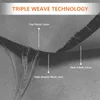 A close-up diagram illustrating the triple weave technology of a fabric, showing its layered structure and yarn. Náhled obrázku produktu