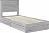 Aufbewahrungsbett Graues Sonoma 75 x 190 cm Holzwerkstoff Produktbild-Vorschau 4
