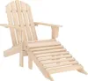 vidaXL Adirondack-Gartenstuhl mit Fußteil Massivholz Tanne Produktbild-Vorschau 7