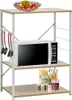vidaXL Mikrowellenregal Weiß Eiche 60×39,6×79,5 cm Produktbild-Vorschau 2