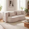COSTWAY Schlafsofa, Boneless Sofa Bett mit 2 Bequemen Produktbild-Vorschau 8