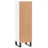 vidaXL Kúpeľňová skrinka biela 30x30x100 cm Materiál na Náhľad obrázku produktu 9