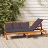vidaXL Lit de jour avec coussins gris 200x60x75 cm bois Voir les images du produit 2