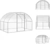 vidaXL Outdoor-Hühnerstall 3x2x2 m Verzinkter Stahl -  Produktbild-Vorschau 2