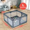 Teddle Laufstall Baby - Laufgitter Baby mit 50x Spielbälle Produktbild-Vorschau 2
