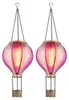 2x LED Solarleuchte, Heißluftballon, pink, Feuer Effekt, H Produktbild-Vorschau 1
