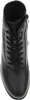 A top-down view of a black lace-up boot. Náhled obrázku produktu